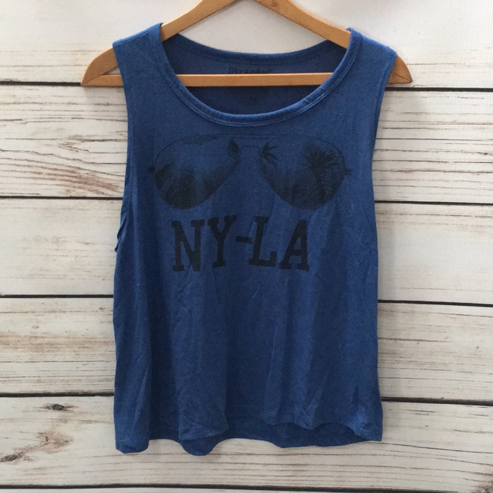 Stranded • NY-LA tank • Sz L • Blue
